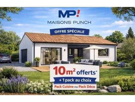 terrain avec maison neuve à vendre