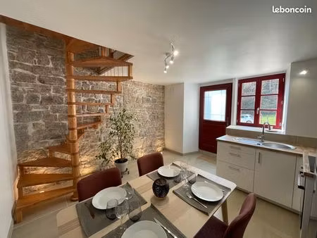 maison mitoyenne meublée 38m2 proche frontière suisse