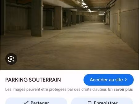 parking souterrain brest à vendre
