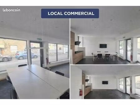 local commercial rénové + plateau aménageable + garage – 177 m² – guingamp centre