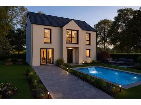 terrain avec maison neuve à vendre