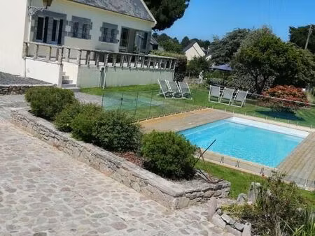 maison néo bretonne piscine à 200 mètres à pieds de la plage