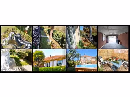 superbe maison 6 pieces et une trés belle piscine en bois