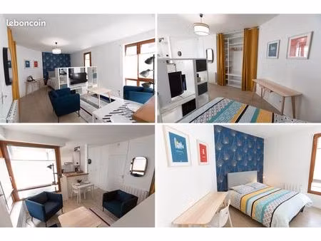 grand studio meublé quartier st michel