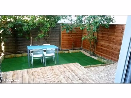 t1 bis avec jardin et place de parking