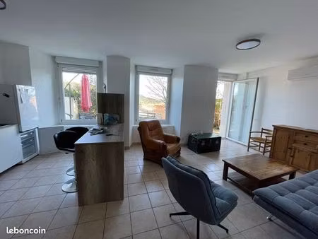 appartement meublé avec jardin