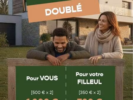 terrain avec maison neuve à vendre