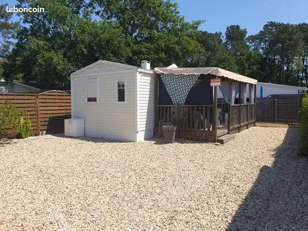 mobil-home équipé +parcelle constructible