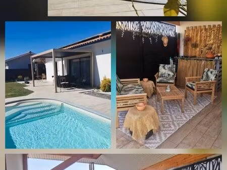 maison 118m2  4 chambres  piscine sur 611m2 de terrain