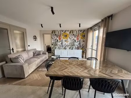 location t3 meublé 67 m2 -entièrement rénové