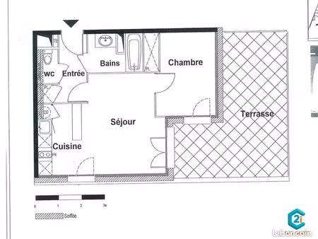appartement 2 pièces 41 m²