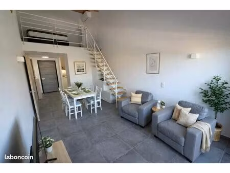 t3 duplex atypique de 61 m² avec mezzanine et double salle d