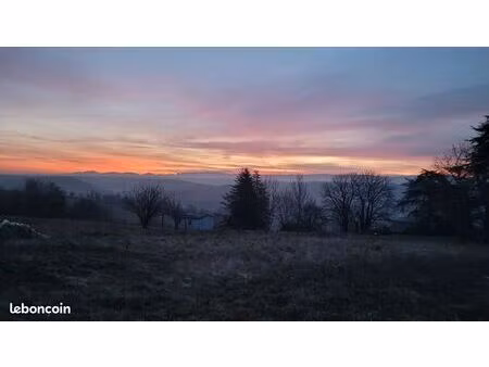 terrain 1375m2 valherbasse avec vue