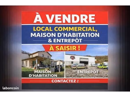 local professionnel et maison d'habitation