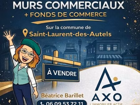 murs commerciaux 67 m² saint laurent des autels