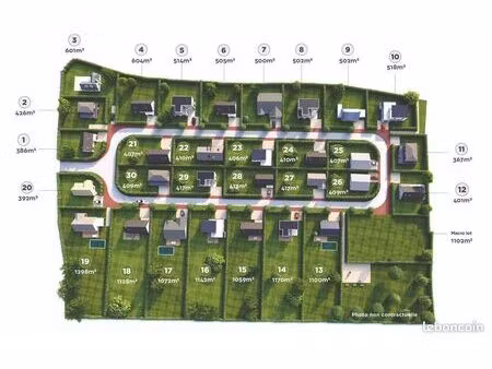 terrain constructible de 500m2