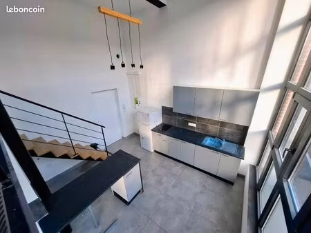 appartement t2 meublé style loft avec cave et parking