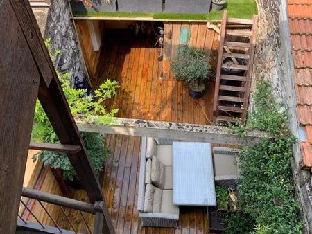 maison de village meublée avec terrasse - centre de pontcharra