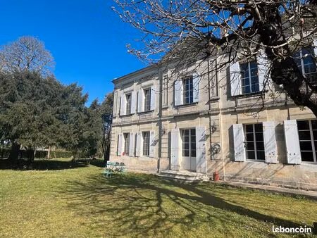 nouvelle aquitaine entre-deux mers gironde propriété 19° rénovée 6 chambres parc dépendanc
