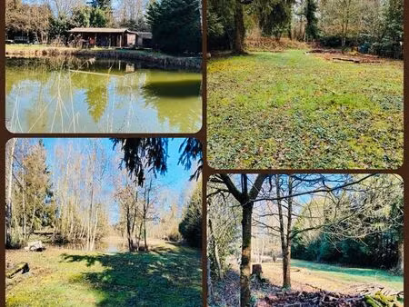 terrain de loisirs avec etangs
