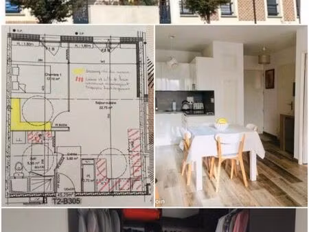 t2 45m2 + garage ssol au franc marché