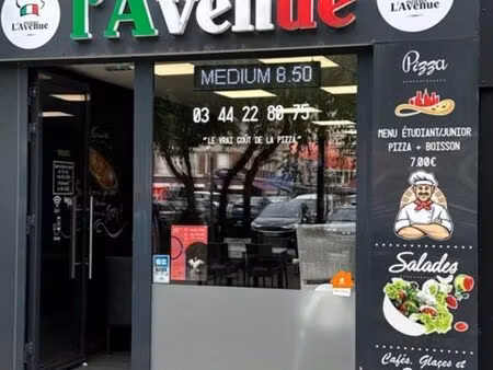 restaurant pizzeria fond de commerce hyper centre beauvais