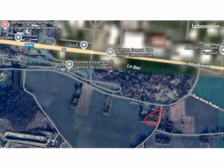 terrain 2366 m² clermont ferrand