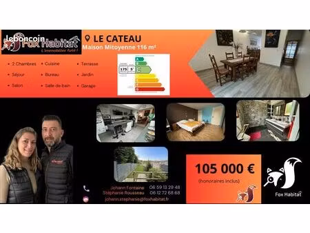 maison de ville 5 pièces 116 m²