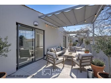 rooftop contemporain au coeur de montpellier: volumes  lumière et extérieur