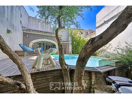maison de village avec extérieur arboré et piscine  sans vis-à-vis