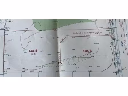 en vente terrain constructible 6 23 ares – 1 000 € |zoufftgen