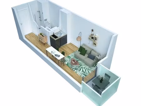 studio 1 pièce 20 m²