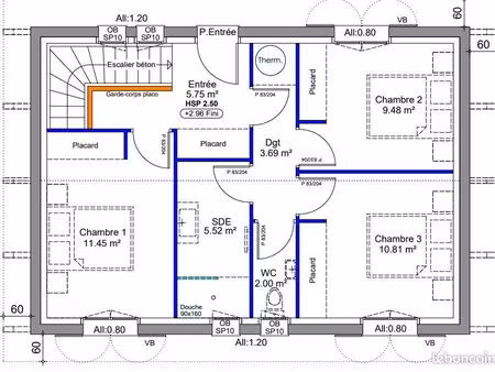 villa 4 pièces 98 m²