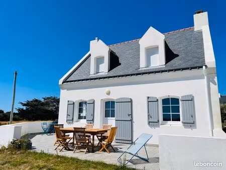 belle-ile-en-mer: emplacement exceptionnel  vue sur mer  plages à pied
