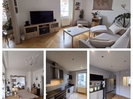 rare appartement t3 (100 m²) – jardin privatif & parking –colmar- quartier centre