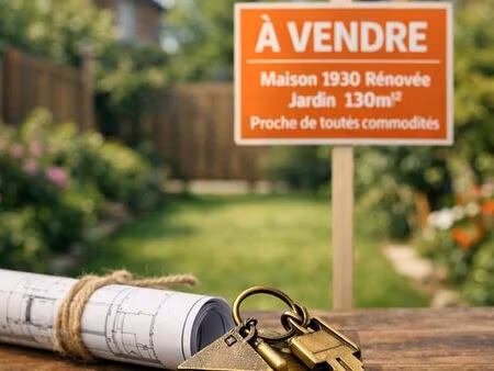 maison 1930 rénové - 3 chambres - proche centre