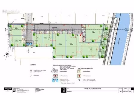 terrain 3 faces de 369m² en zone artisanale