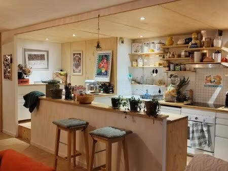 appartement duplex lumineux 84 m² – île de nantes – balcon  garage  cave