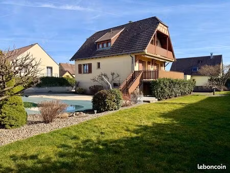 pfastatt – maison 6 pièces avec piscine  terrain 7 ares et sous-sol complet