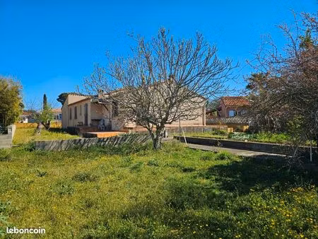 maison 4 faces 115m² - terrain 1100m²- grand garage - saint andré 66690