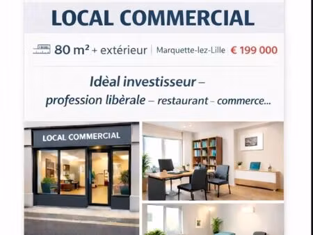 mur à vendre local commercial