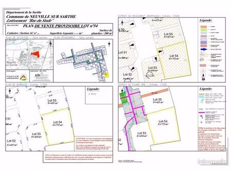 terrain constructible 800 m2 le mans nord
