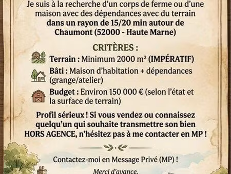corps de ferme / maison avec dépendances