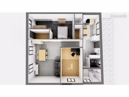 appartement t3 avec terrasse 65m2