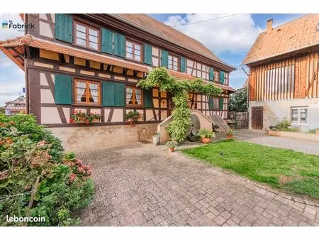 ? à vendre – maison alsacienne composée de deux appartements – plobsheim ?