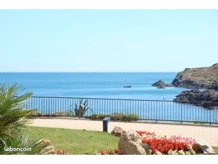 collioure particulier vend appart meuble en rdc avec terrasse sur superbe vue mer  acces d
