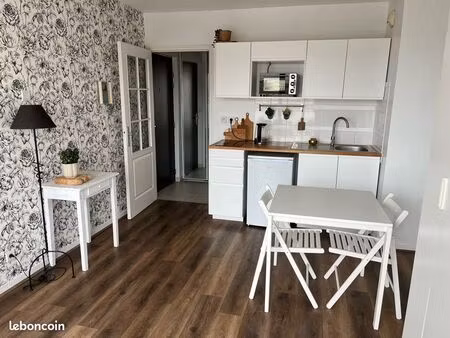 studio lumineux + terrasse + box