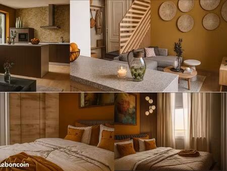 t1+ meublé avec jardin et terrasse