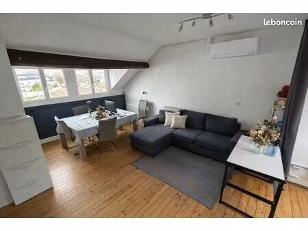 grand t1 bis clim réversible meublé 40m² traversant