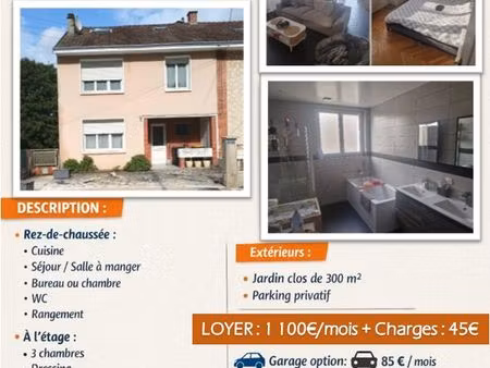 a louer maison 5 pièces - 125m2 - avize